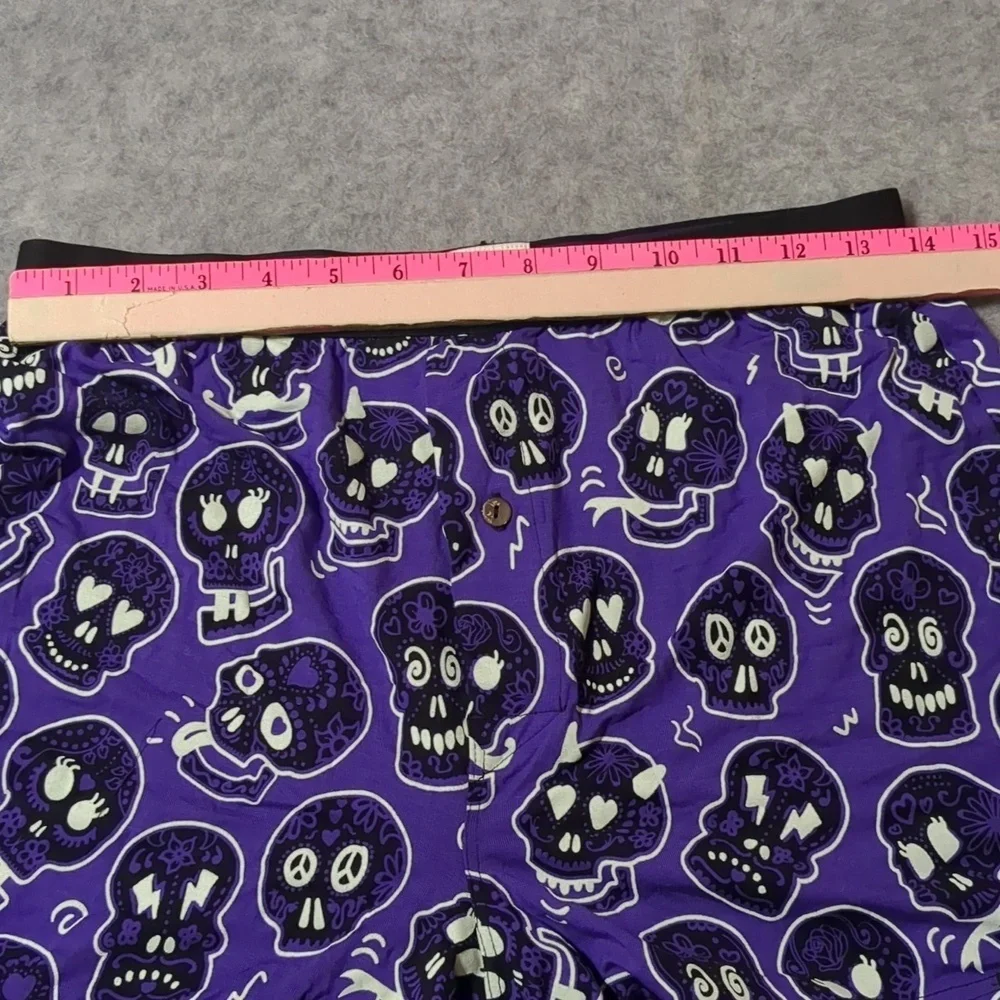 NWOT MeUndies Glow in the Dark Skull Men's Button Boxers Medium